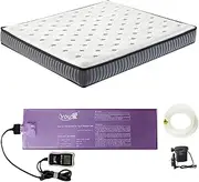 Youaide 95% Small Wave Waterbed Mattresses－Intelligent Constant Temperature Full Size Water Bed, No Frame Needed Square Waterbed Mattress, Water and Air Dual Purpose Waterbed (King-76x80)