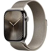 Apple Watch Series 10 46mm Natural Titanium Case GPS + Cellular Milanese Loop (S/M)
