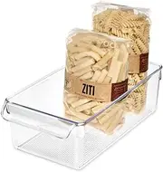InterDesign Linus 6 by 11-1/2 by 3-1/2-Inch Pullz 6 Kitchen Pantry Storage Organizer, Clear