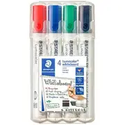 Staedtler Lumocolor Whiteboard Markers Chisel Assorted 4 Pack