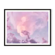 Cloud Lovely Framed Wall Art - Black