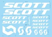Adesivi bianchi per SCOTT Bici da Corsa e Mountain bike TBS77