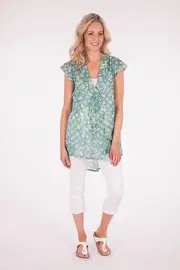 Wallpaper Print Tunic--ALE-3024448