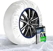 Wintem Car Snow Socks Small Self Centering Ideal Safe and Legal Travel on Road with Snow or Ice - Easy to Assemble and Disassemble, Washable and