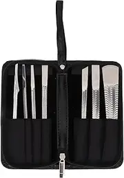 7Pcs Professional Pedicure Knife Set Exfoliating Scraper Tool Kit with Storage Case Portable Steel
