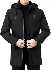 [Haitpant] Men's Winter Cotton Jacket Hooded Plus Size Thickened Warm Jacket