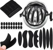 9pcs Universal Bicycle Bike Cycling Helmet Padding Kit Replacement Foam Pads Set