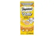 Temptations Lickable Spoons Cat Treats Chicken & Cheesy Cheese 4 x 10g