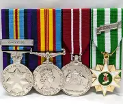 REPLICA AUSTRALIAN VIETNAM WAR SET OF 4 COURT MOUNTED MEDALS ARMY NAVY AIR FORCE