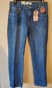 New Levi's Kids 502 Regular Taper Fit Jeans Big Kid's Size 16 Regular 28x28