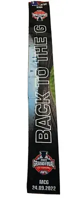 2022 AFL Grand Final Scarf ‘Back To The G’ Premiers Geelong V Sydney MCG BNWT