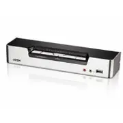 Aten Desktop KVMP Switch 4 Port Single Display HDMI w/ Dolby HD audio, 4x Custom KVM Cables Included, 2x USB Port