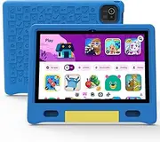 10 Inch Kids Tablet with EVA Protective Case, 2GB Storage, 5000mAh, WiFi 5G, Android 13 for Kids with Google Kids Space Blue 10.1 Inch