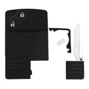2 Button Smart Card Remote Key Shell Case For Mazda 5 6 Cx-7 Cx-9 Rx8 Miata-yezi black