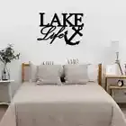 Lake Life Coastal River Outdoor Metal Wall Art Metal Wall Art Interior Decor