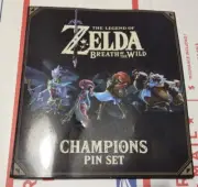 The Legend of Zelda Breath of the Wild Champions Pin Set Nintendo Collectables.