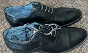 ASTON GRAY COLLECTION MENS BLACK 8.5 KOBE SHOES NEW