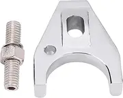 Aluminum Distributor Clamp, Chrome Billet Distributor Clamp Hold Down with Bolt, Fit for SBC BBC SB BB HEI Electronic