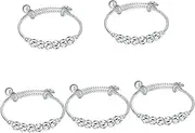 SEWACC Pcs Chic Bangle Bracelet Adjustable Bell Charm Jewelry for Shower Boy Girl Boys Girls