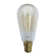ST57 Incandescent Filament Globe BC 25W 240V 2000K - CLACFC25BC