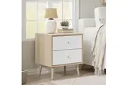 Cosmoliving Adriana Nightstand Bedside Table White L47cm X H53.5cm X D39cm