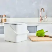 Minky Homecare Kitchen Compost Bin – Countertop Food Waste Caddy with Easy