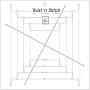 June Tailor Twist N Stitch Ruler