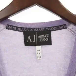 Armani ARMANI JEANS開襟衫 牛仔褲 毛衣紫 日本直送 二手