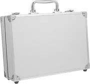 SEWOART Brief Case Man Aluminum Alloy Toolbox Portable Metal Case with Storage