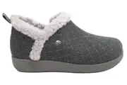 Alegria Womens Cozee Lightweight Cozy Comfort Fur Lined Slippers - Smoke - EUR 38