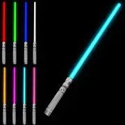 Lightsaber RGB Heavy Dueling Metal Handle Light Saber 1pc Silver Color Changing·