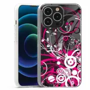 For Apple IPhone 13 Pro Max Mini TPU Case Cover+Glass(Pink Bouquet)