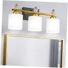 Black Gold Bathroom Vanity Lights Over Mirror 3-Light Modern Wall Sconces with