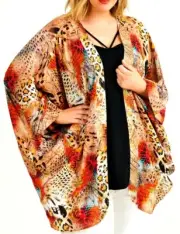 TS TAKING SHAPE ~One Size Fits All~(OSFA) Queen Of The Jungle Shrug animal NWT!