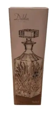 Shannon Crystal by Godinger-Dublin Crystal Whiskey Decanter 750ml