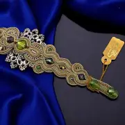 Dori Csengeri Crystal & Green Bracelet