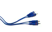 Stinger 2-Channel Blue Interconnect Coaxial RCA Cable Male to Male