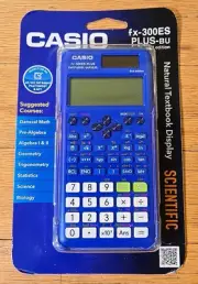 Casio fx-300ES PLUS 2nd Edition Blue Scientific Calculator Handheld - Sealed Box