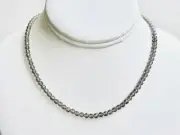 Smoky Quartz Faceted Beaded Gemstone Necklace, AAA Grade 4mm Brown Choker