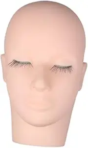 JAYIOLA Lash Mannequin Head Make -up Exercise Head for Make -up Home Stylist