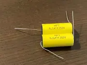 2 x 8.2uF 250V 8.2mfd NP Non Polarized Crossover Audio Capacitor MPT Film
