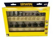 Irwin 15 pc Router Bit Set w/ Wooden Storage Case NIB