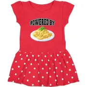 Inktastic Powered By Macaroni And Cheese Toddler Dress Mac Food Lunch Funny