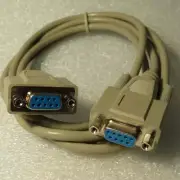 GCE 45-389 6ft DB-9(F)/DB-9(F Null Model In-Line Computer Cable Shielded DTE/DCE