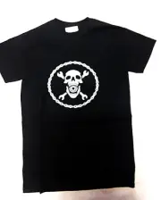 Papa Wheelie Skull Chain Gang Short Sleeve Cycling Cotton Tee Shirt Blk ShpsFREE
