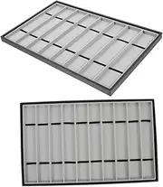 WATIIFUFU 2 pcs Watchband Storage Tray Elegant Display Plate for Wrist Watches Multi Functional Organizer Compartments for Home Use and Accessory Showcasing