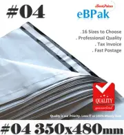 1000x Poly Mailer 04 350 x 480mm Mailing Satchel P04 Courier Bag Shipping Bag