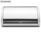 Brabantia Medium Roll Top Bread Bin - Matte Steel