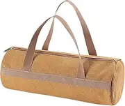 Canvas Tent Stake Bag | Tent Pole Pegs Bag | Multipurpose Tent Stake Storage Bag Canvas Tool Bag with Zipper for Tent Pegs and Camping Hammer