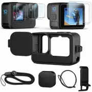 Accessories Kit for GoPro Hero 11 10 9 Black Silicone Sleeve Protective Case